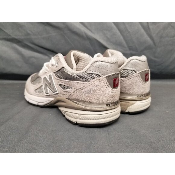 New Balance Kids 990 Sneakers PC990GY3 Suede Grey Silver Size 1.5 NEW NO BOX! - Picture 5 of 7
